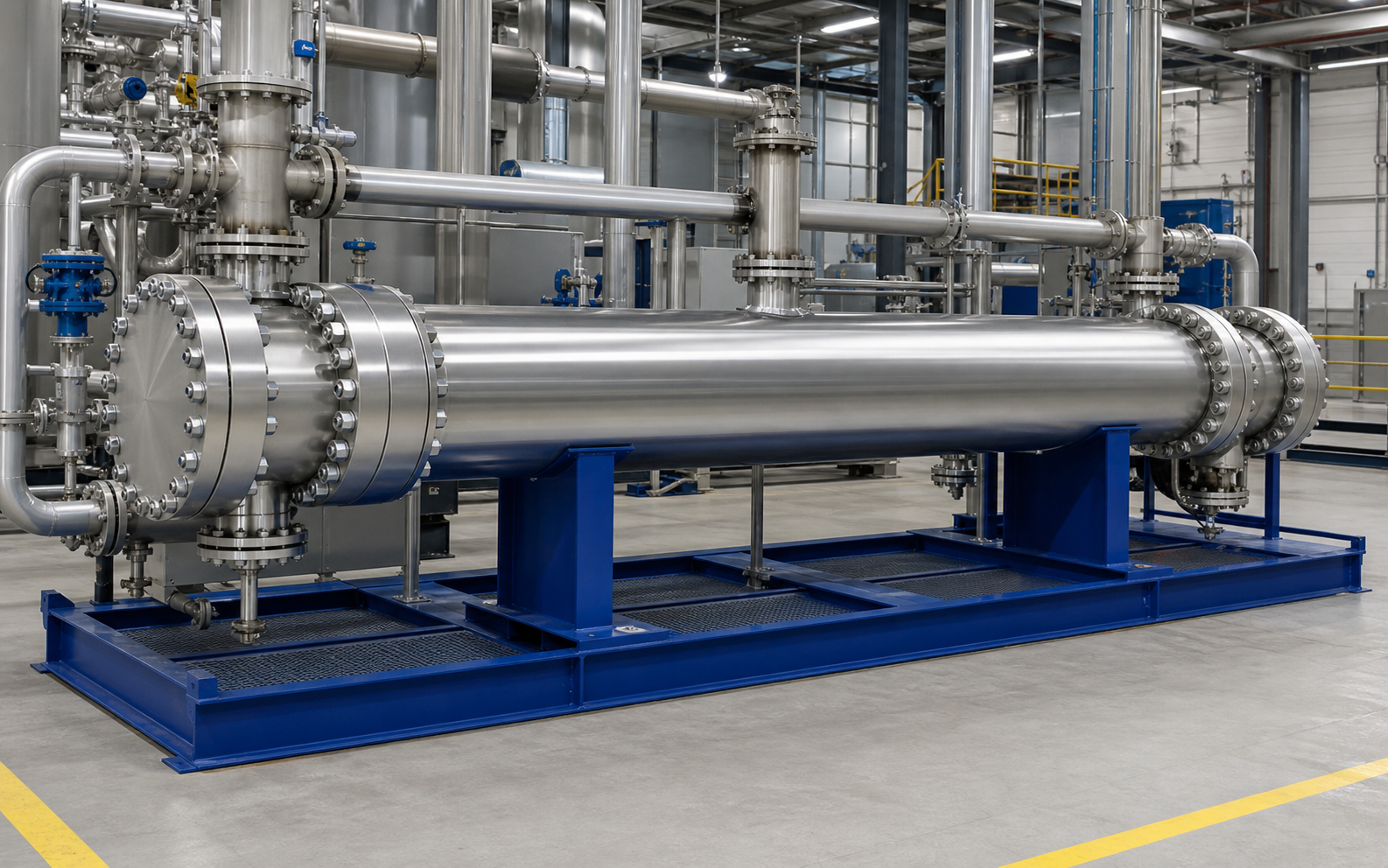 Shell and tube heat exchangers